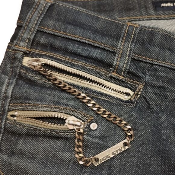 Miss Sixty Vintage Zip Style Radio Dark Wash Slim Fit Denims US 24 - Picture 6 of 16